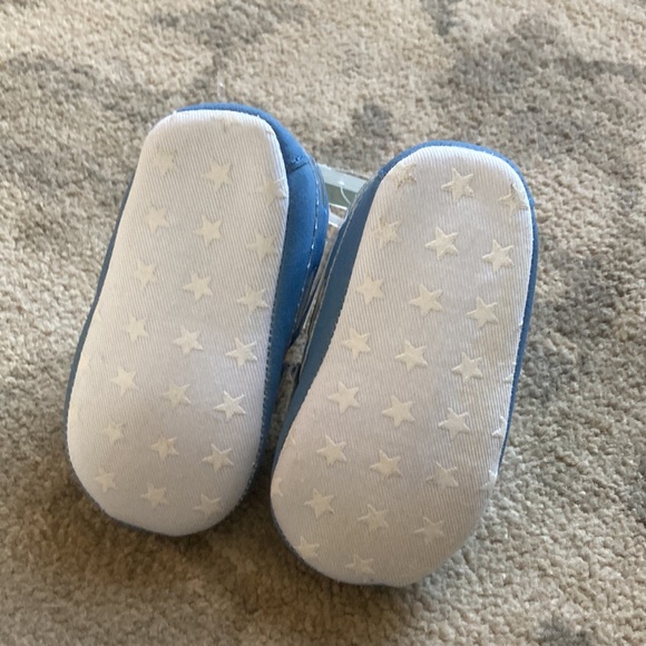 Clearance Rick-a-Bye blue baby shoes - Picture 3 of 4